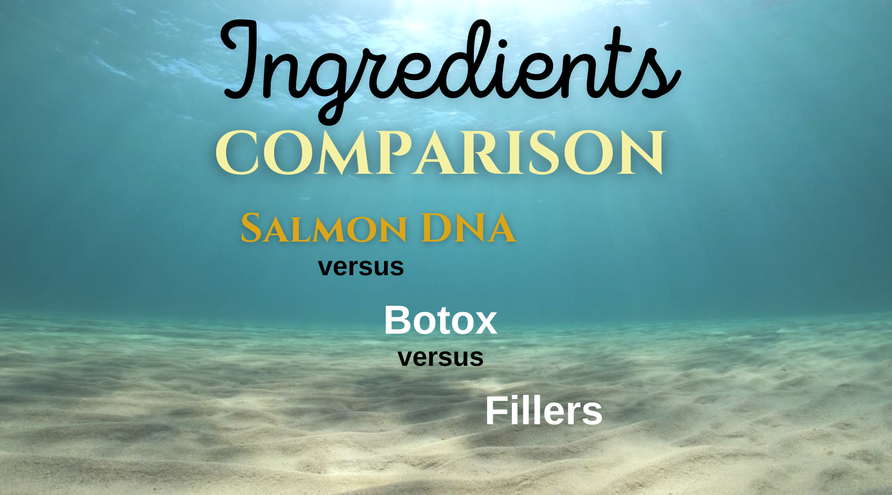 PDRN Salmon DNA vs Botox vs Fillers ingredient comparison for skin rejuvenation and anti-aging treatments