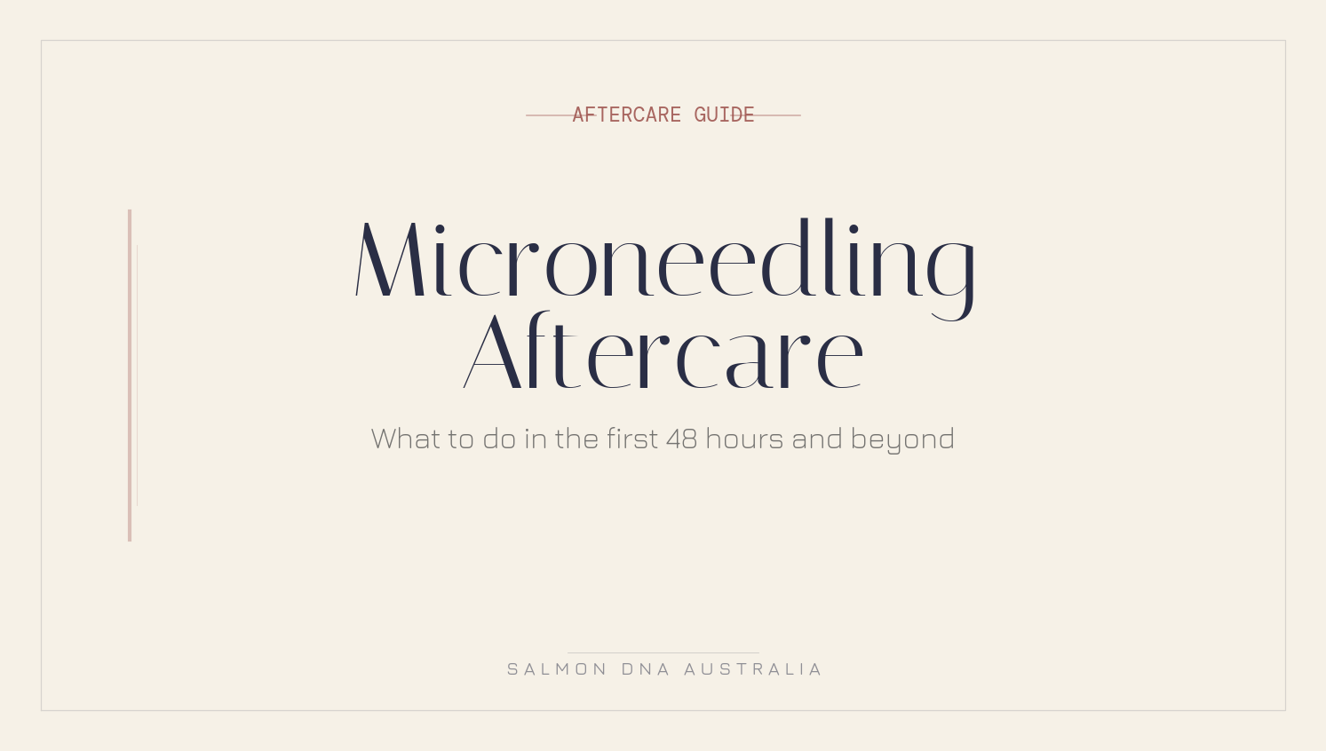 Microneedling aftercare guide covering what serums and products to use after treatment