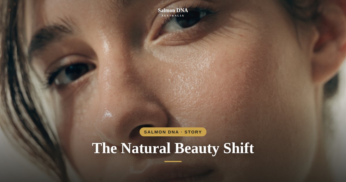 The shift toward natural beauty, salmon DNA skincare