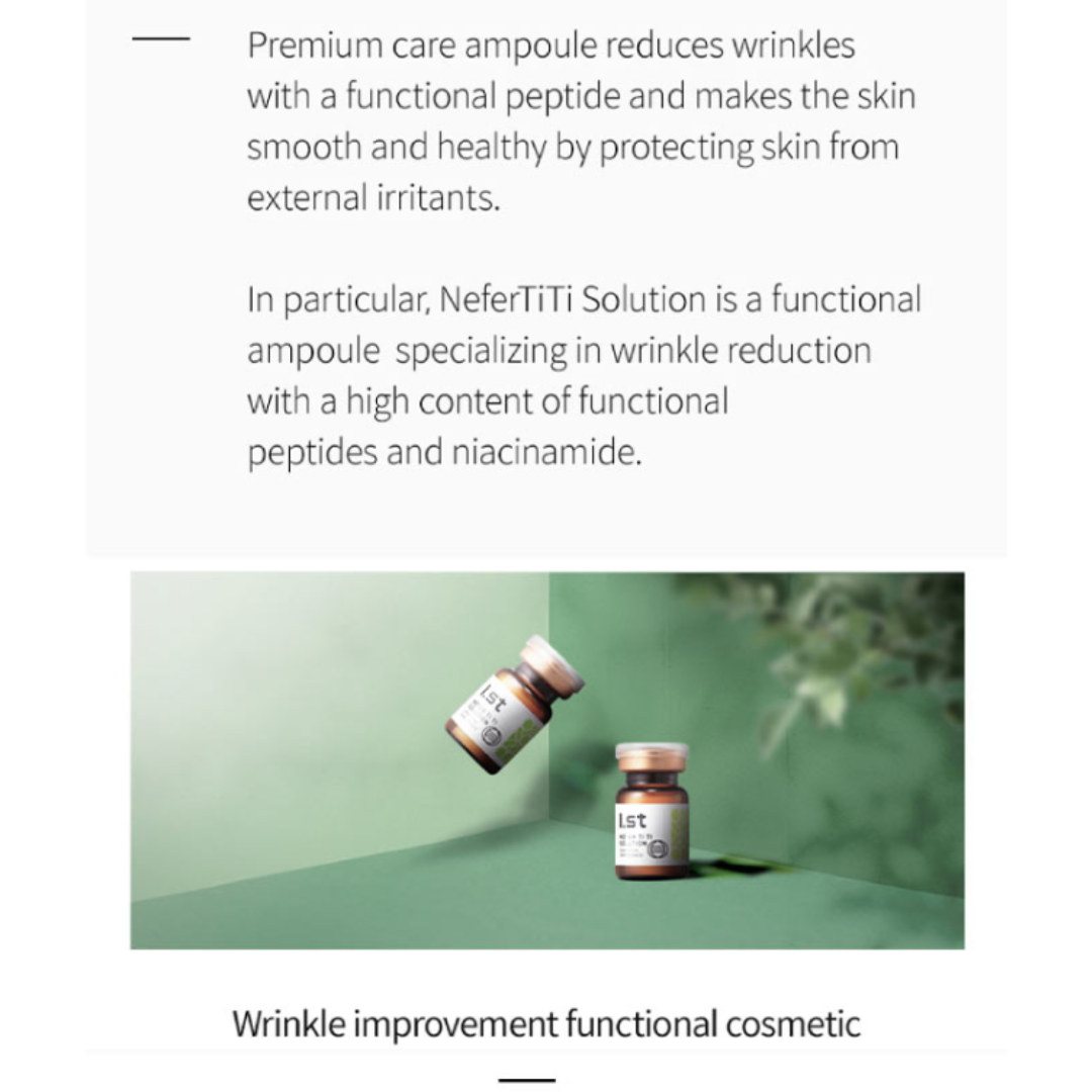1.st NEFER TI TI Skinbooster Solution ampoules for wrinkle reduction and skin hydration