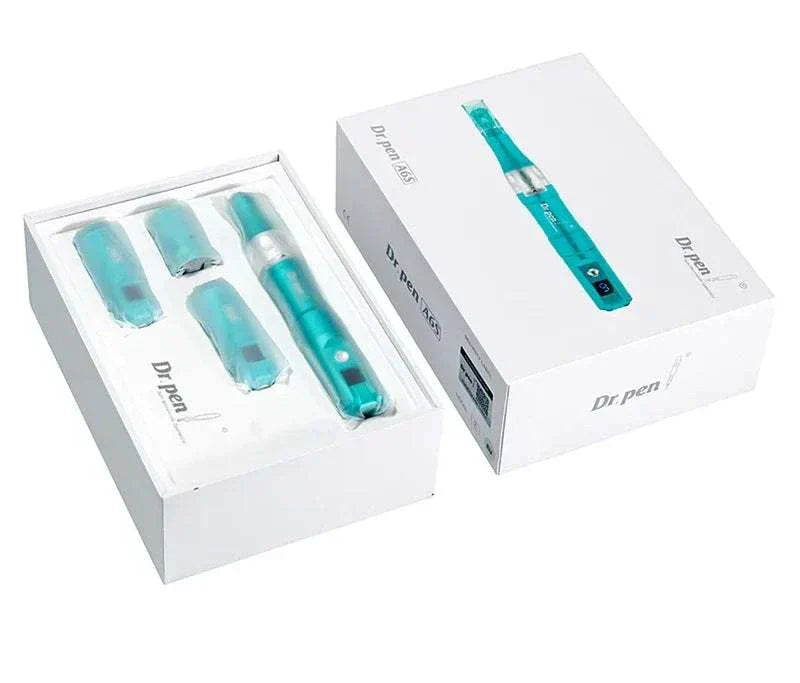 Dr Pen Ultima A6S Microneedling Pen in packaging with accessories.