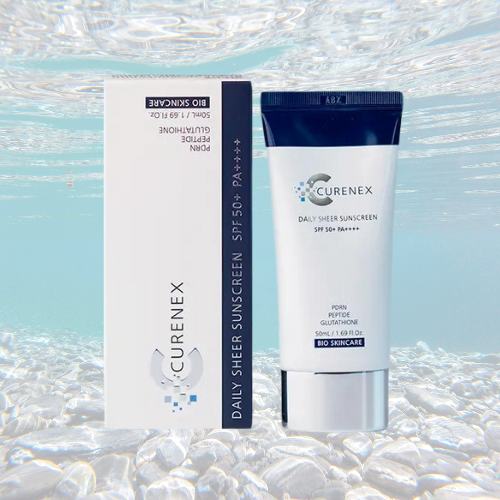 Curenex Salmon DNA Daily Skincare Bundle with sunscreen and skincare products.