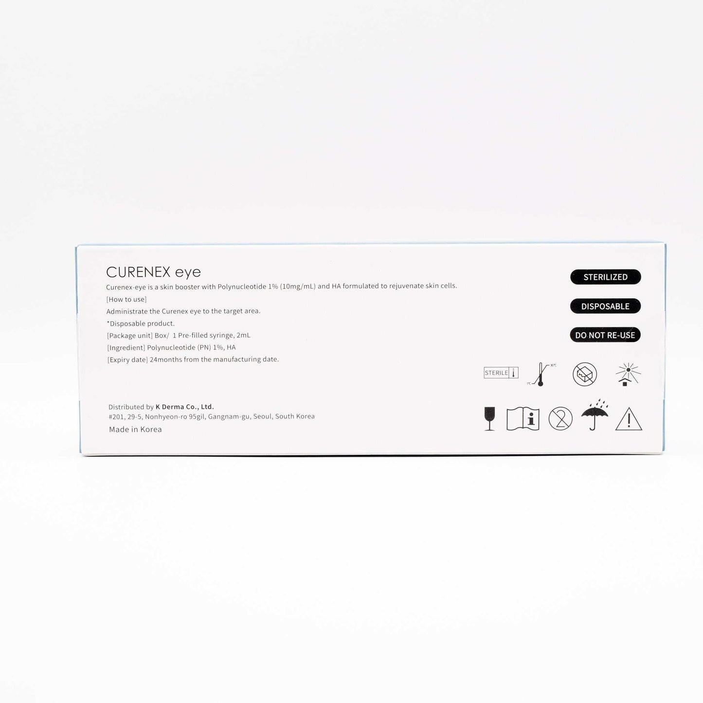 Curenex Eye PN salmon DNA 1% 2ml syringe for eye skin rejuvenation and anti-aging care