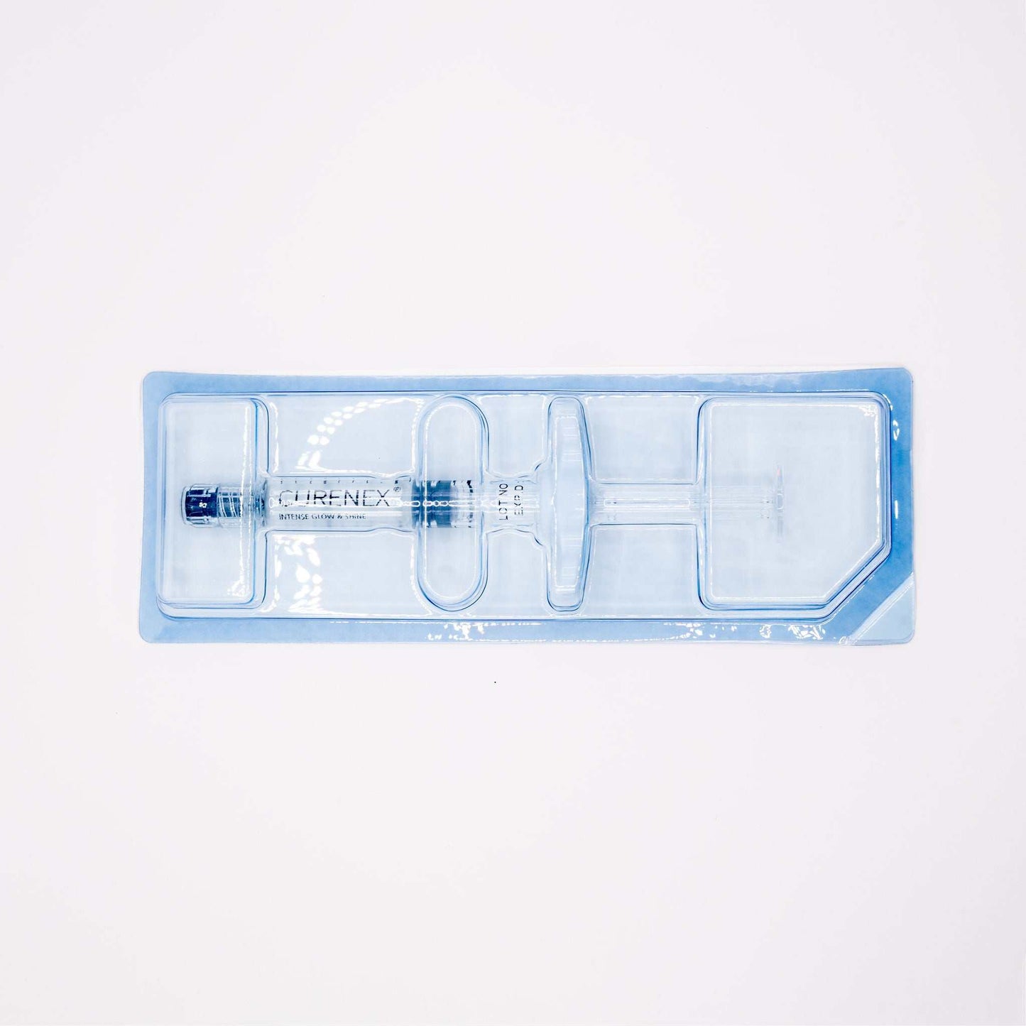 Curenex Eye PN 2ml syringe with salmon DNA for eye rejuvenation in clear plastic packaging