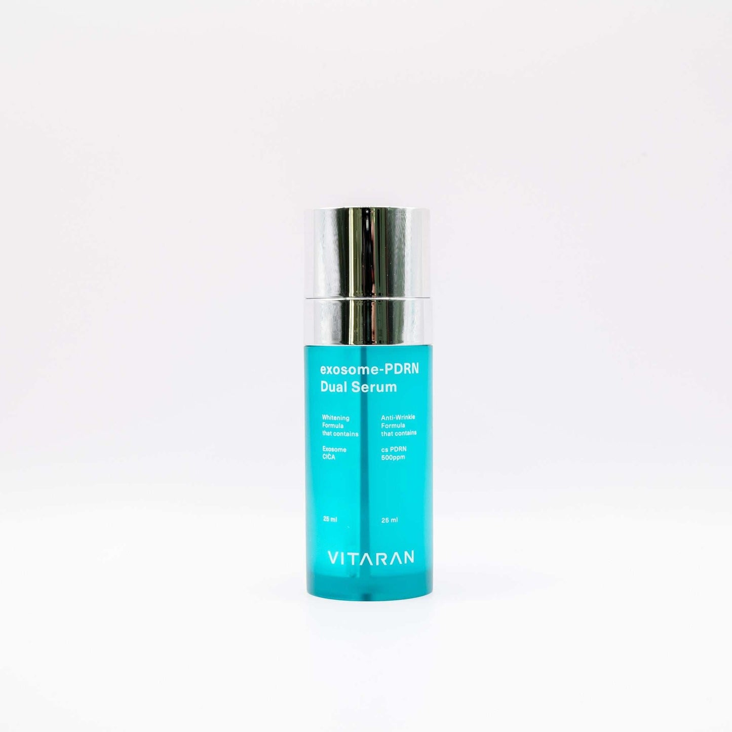 VITARAN Salmon DNA PDRN Exosome Serum bottle with blue packaging and silver cap for skin rejuvenation and anti-aging benefits