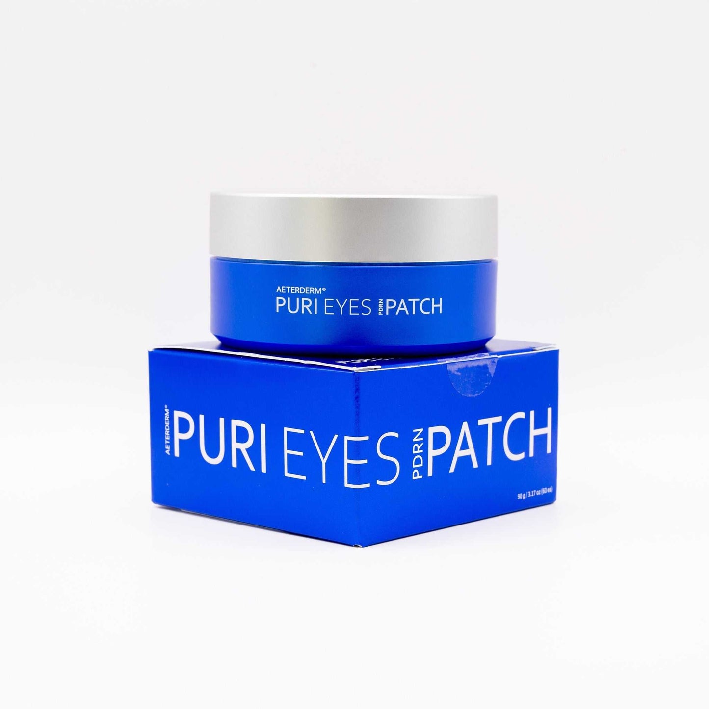 Puri Eyes PDRN Patches hydrogel eye treatment container and box for reducing dark circles and puffiness