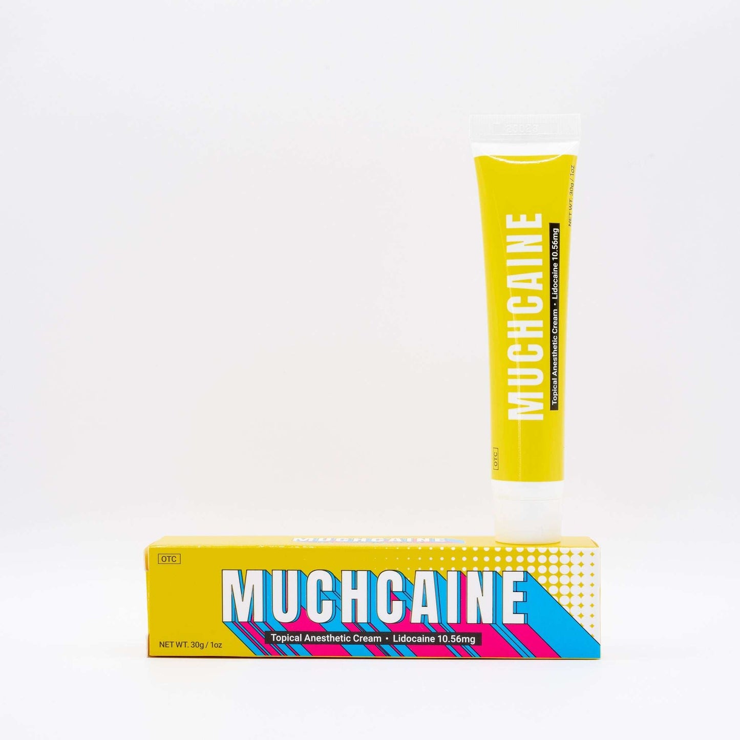 Topical anesthetic cream in yellow packaging included in Salmon DNA Microneedle Bundle for numbing during microneedling treatments at home