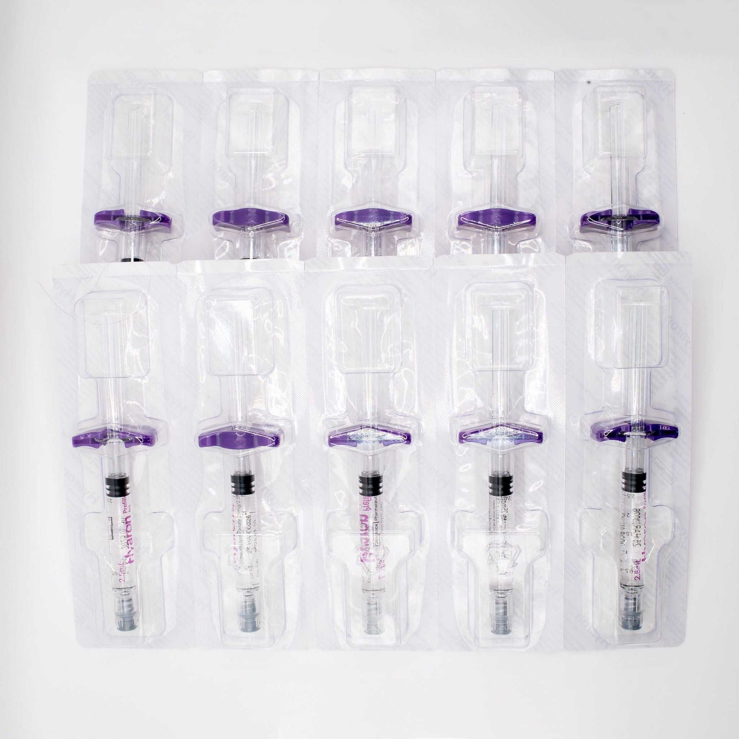 Hyaron Skin Booster pack of 10 syringes 2.5ml each for hydrating microneedling treatment