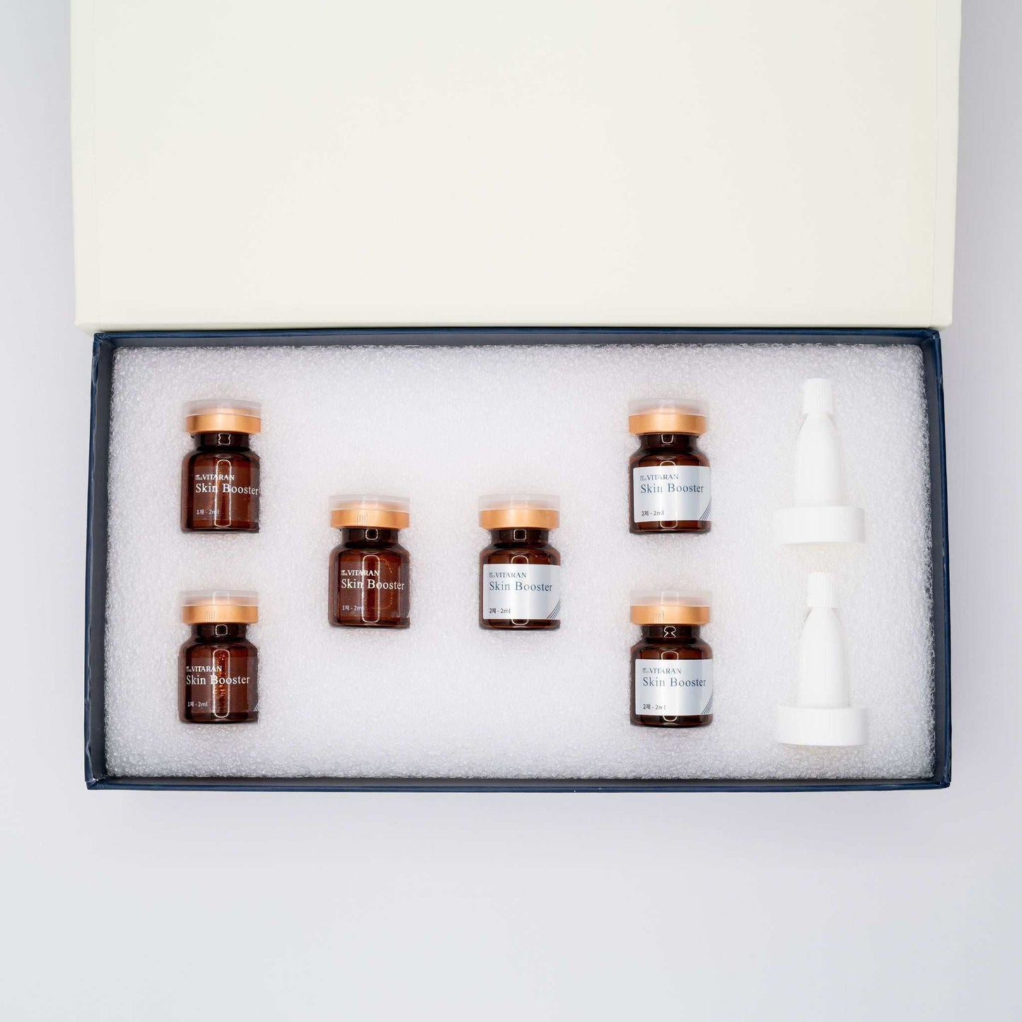 HP Cell VITARAN Salmon DNA Skinbooster vial set with microneedling applicators in box