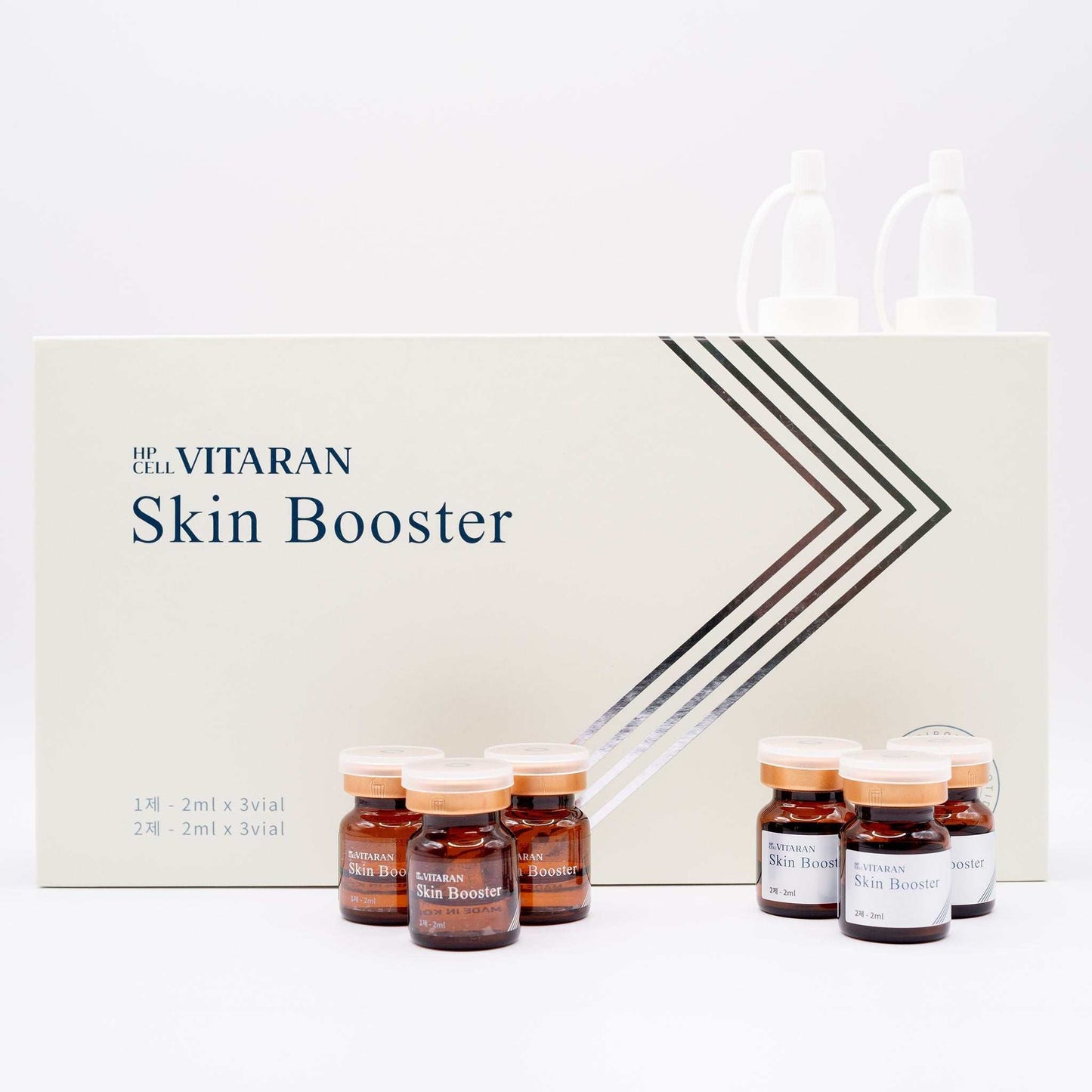 HP Cell VITARAN Salmon DNA Skin Booster with six 2ml vials and a white box for microneedling skin rejuvenation
