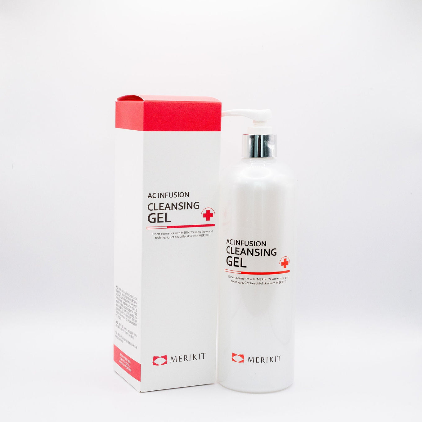 Merikit AC Infusion Cleansing Gel with chamomile and green tea for gentle acne treatment and oil control