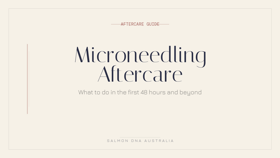Microneedling aftercare guide covering what serums and products to use after treatment