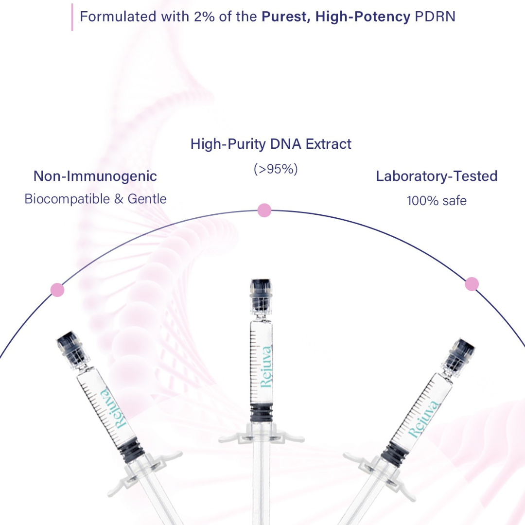 Rejuva Healer S skin booster syringes with high-purity PDRN, HA, and NAD+ for hydration and skin regeneration