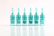 Dr. Pen Ultima A6S microneedling pen cartridges with 16 pins in a set of six, turquoise color