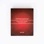 RONAS Gold Salmon Egg Hydrogel Masks box—premium Korean skincare packaging