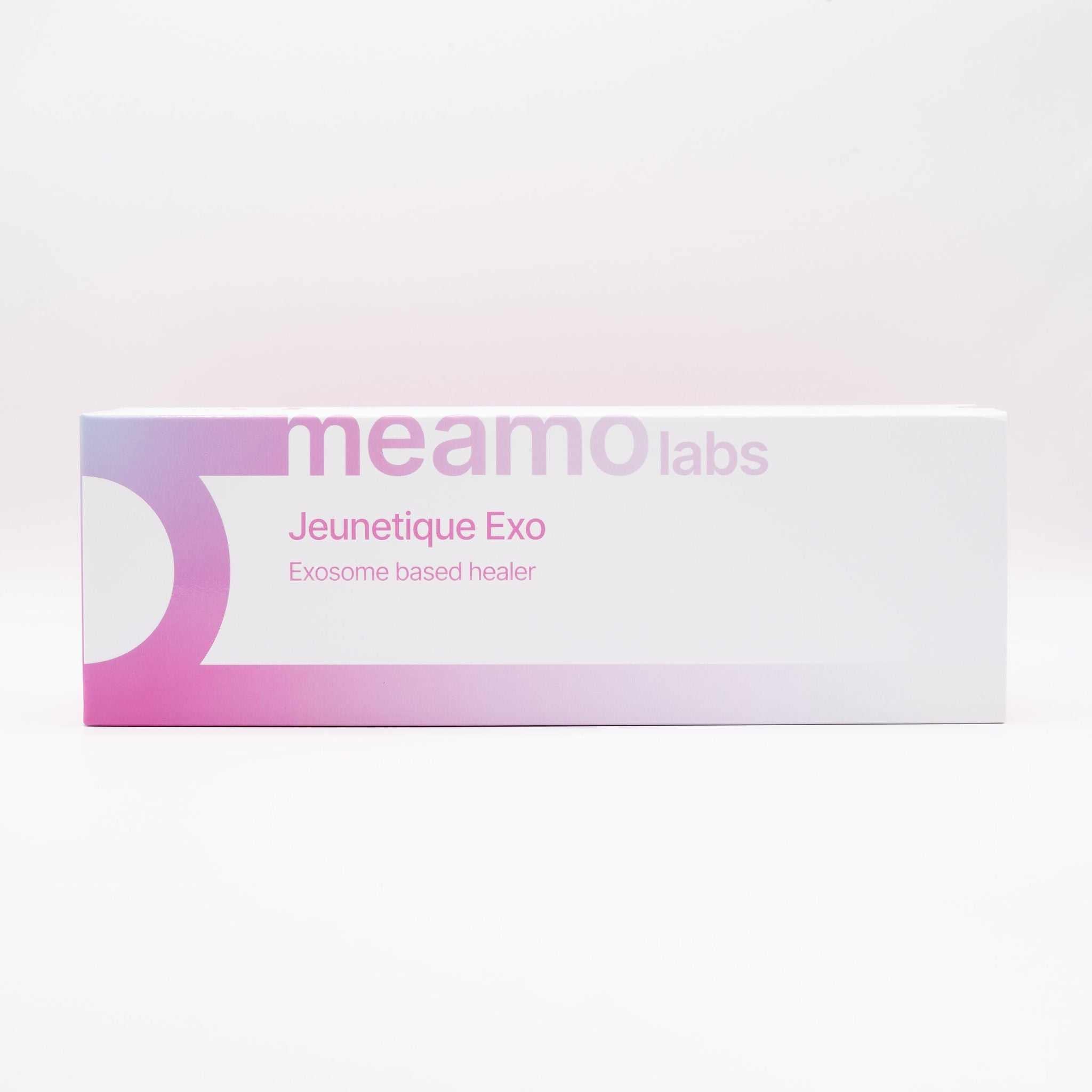 Jeunetique EXOsomes PDRN 3% microneedling serum box by Meamo Labs with exosome-based skin healing formula