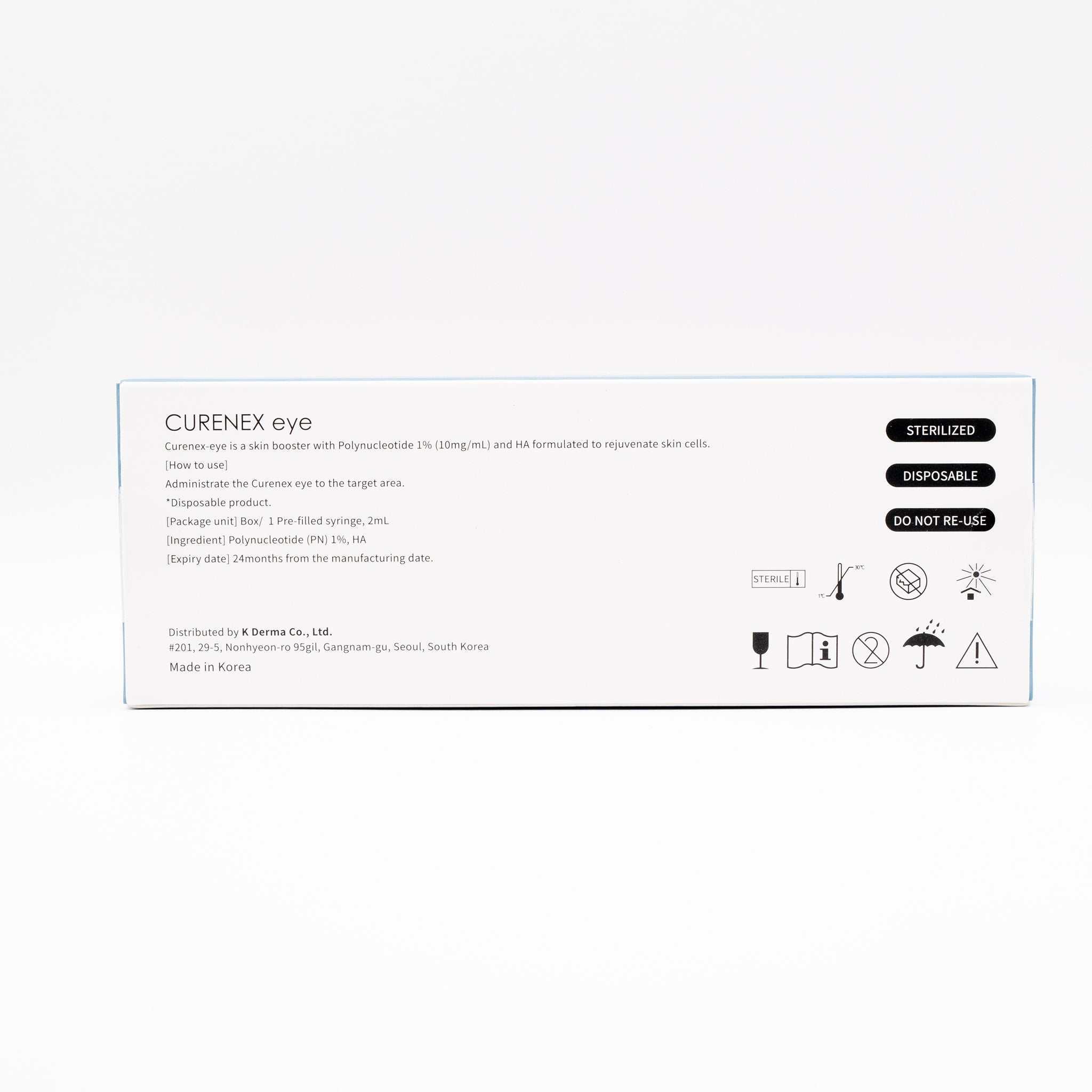 Curenex Eye PN salmon DNA 1% 2ml syringe for eye skin rejuvenation and anti-aging care