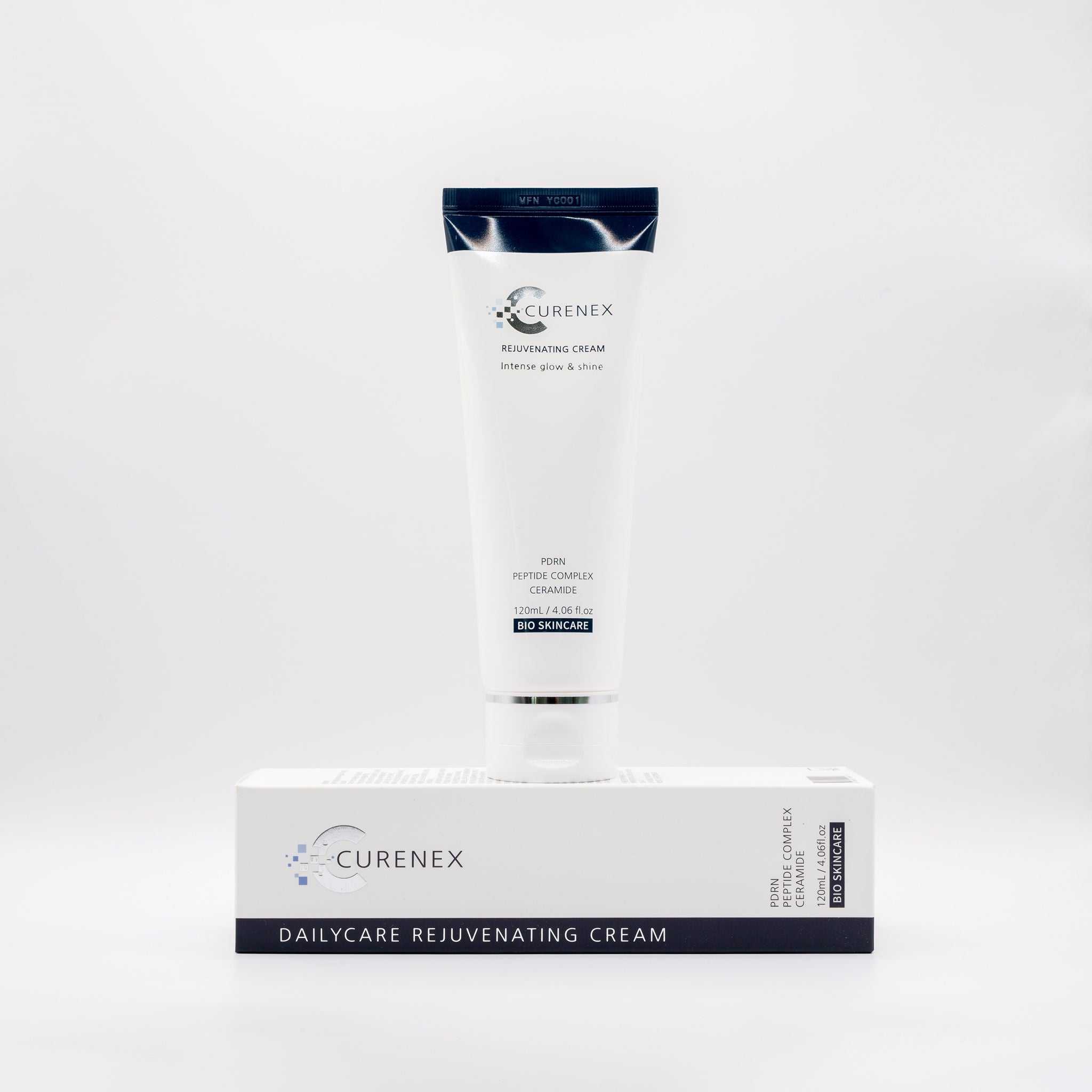 Curenex Salmon DNA Dailycare Rejuvenating Cream with box packaging on white background