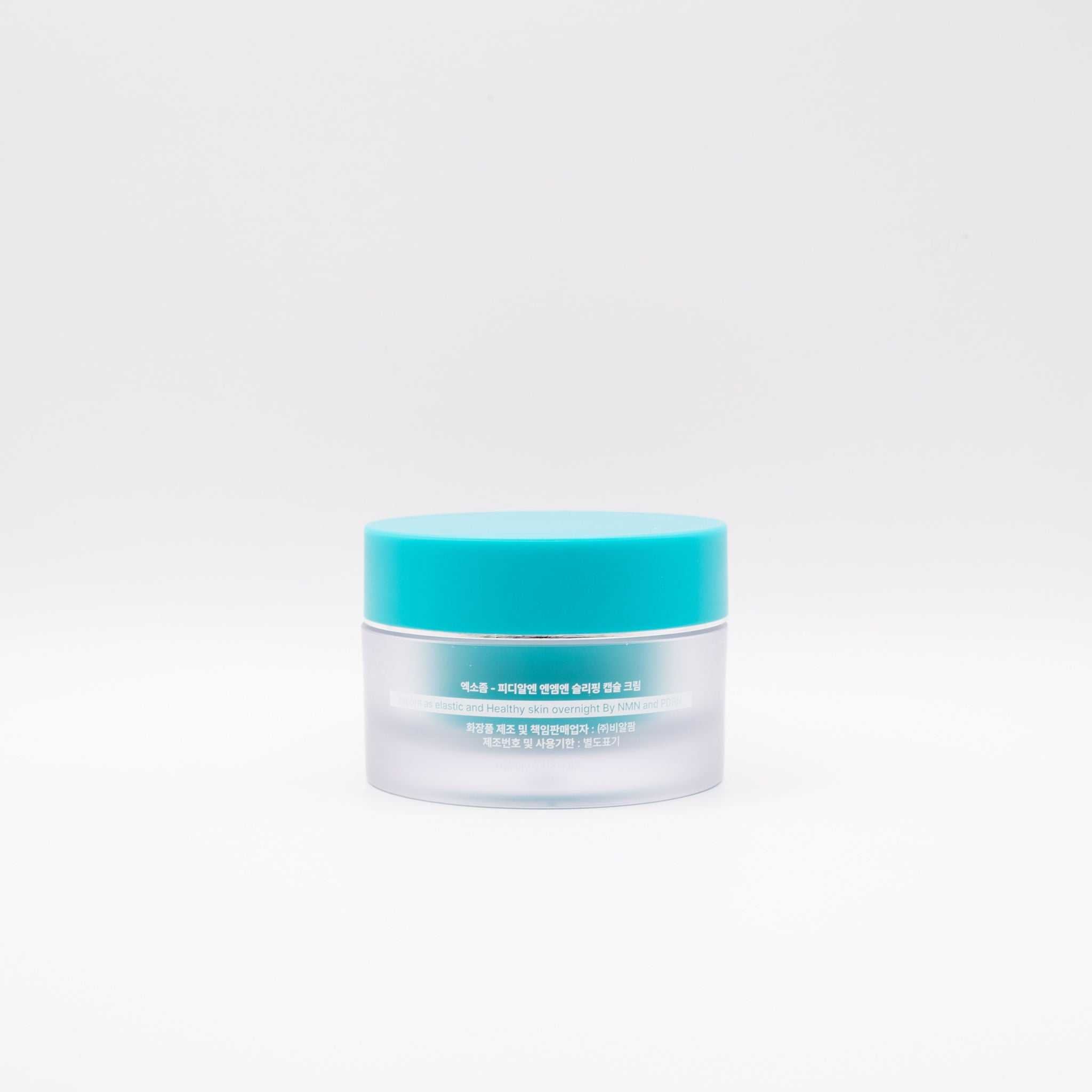 VITARAN Salmon DNA Exosome Capsule Cream 50ml with Korean Salmon DNA, NMN, PDRN, and exosomes for anti-aging, skin regeneration, and hydration.