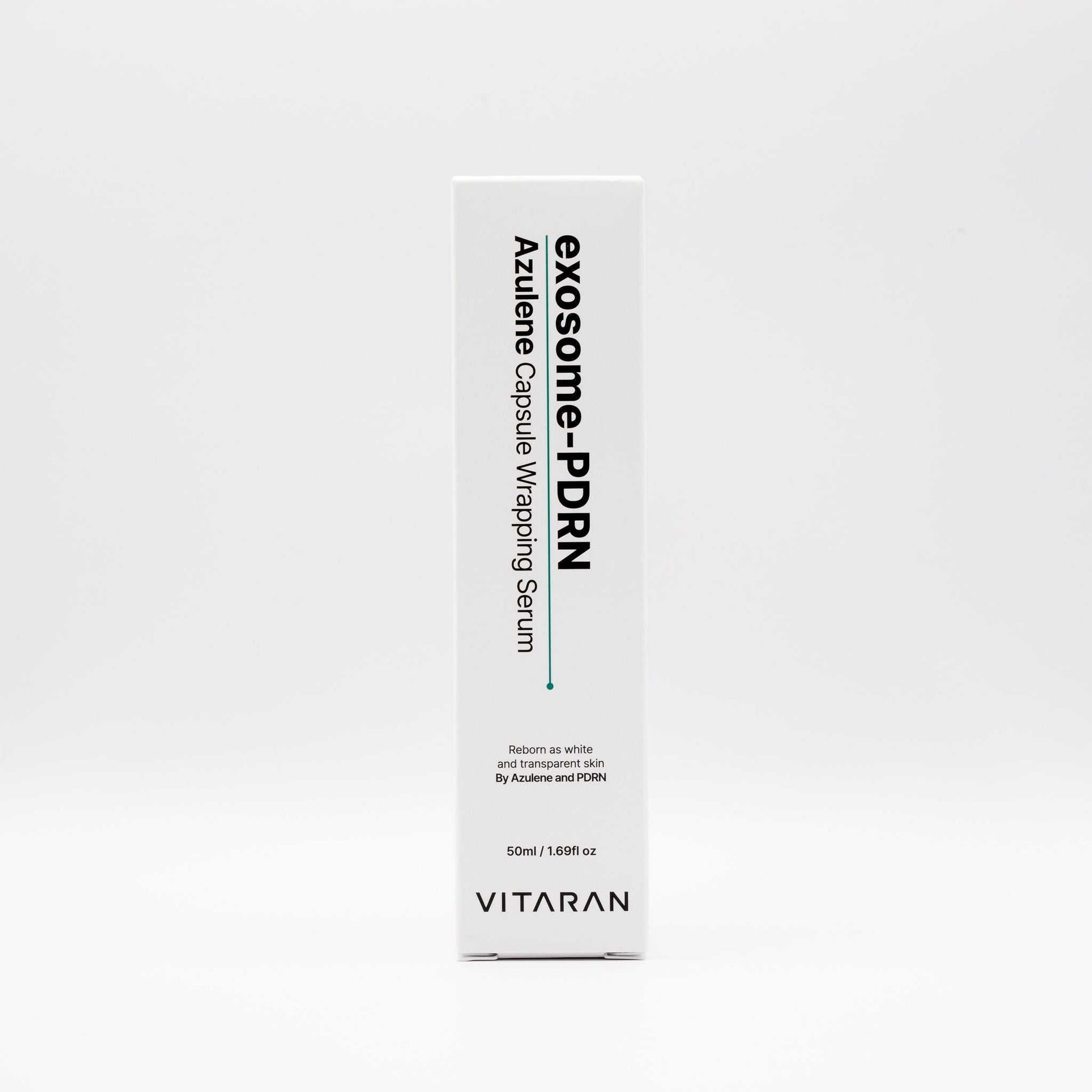 VITARAN Salmon DNA Exosome Azulene Serum 50ml box packaging for advanced skin rejuvenation and anti-aging serum