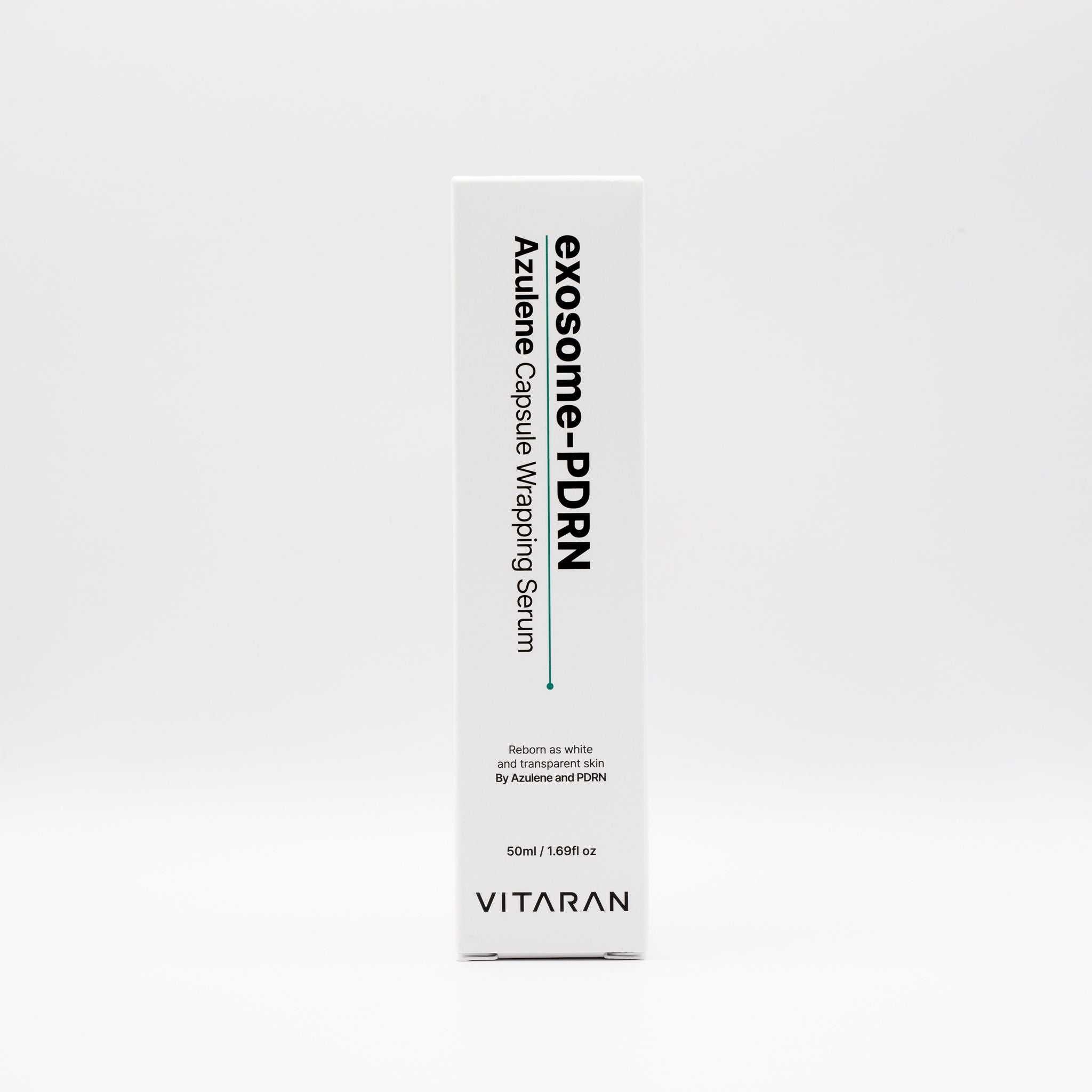 VITARAN Salmon DNA Exosome Azulene Serum 50ml box packaging for advanced skin rejuvenation and anti-aging serum