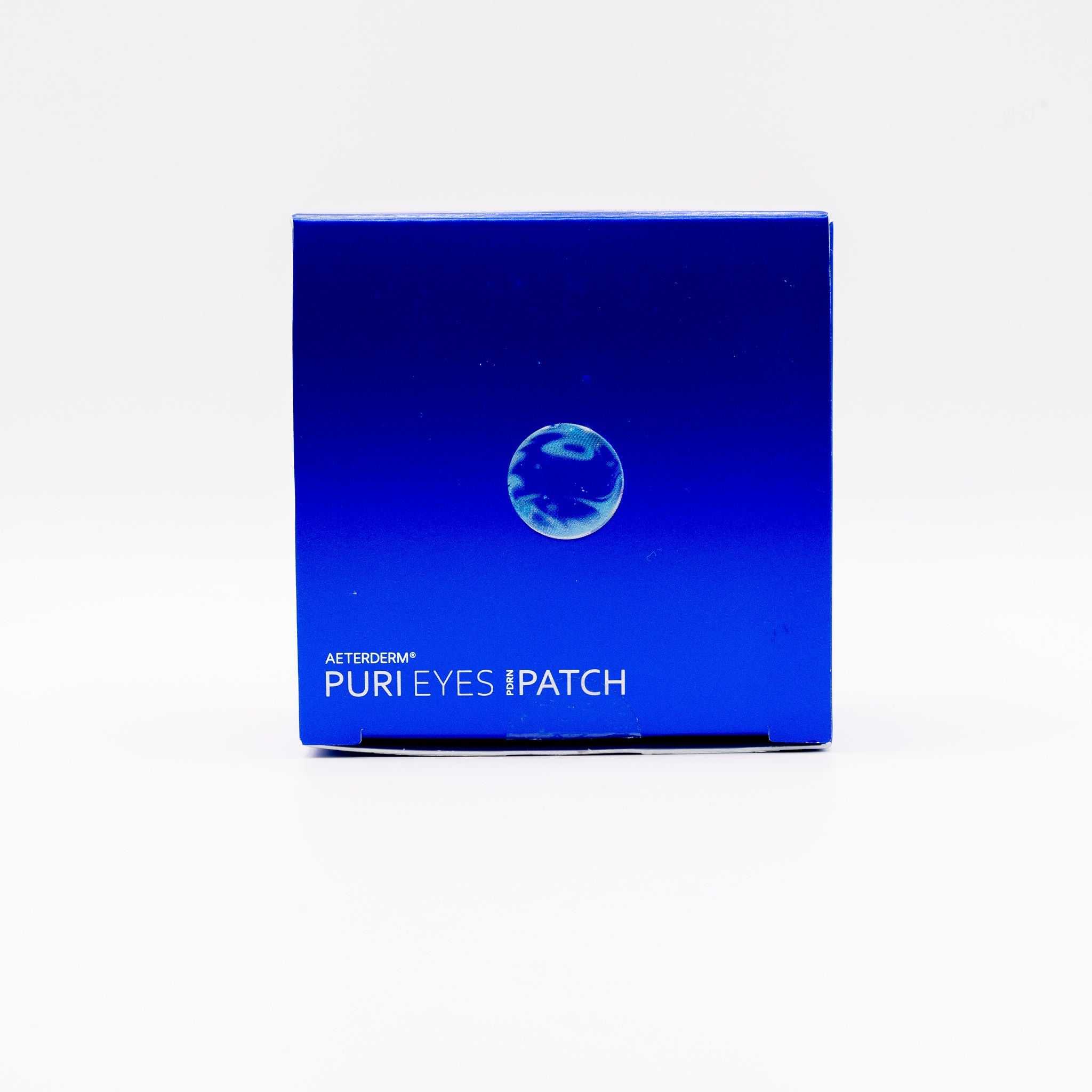 Puri Eyes PDRN Patches box for under-eye care with skin regeneration and hydration benefits