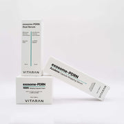 Vitaran Three Step skin healing bundle with exosome-PDRN dual serum, azulene capsule wrapping serum, and NMN sleeping capsule cream.