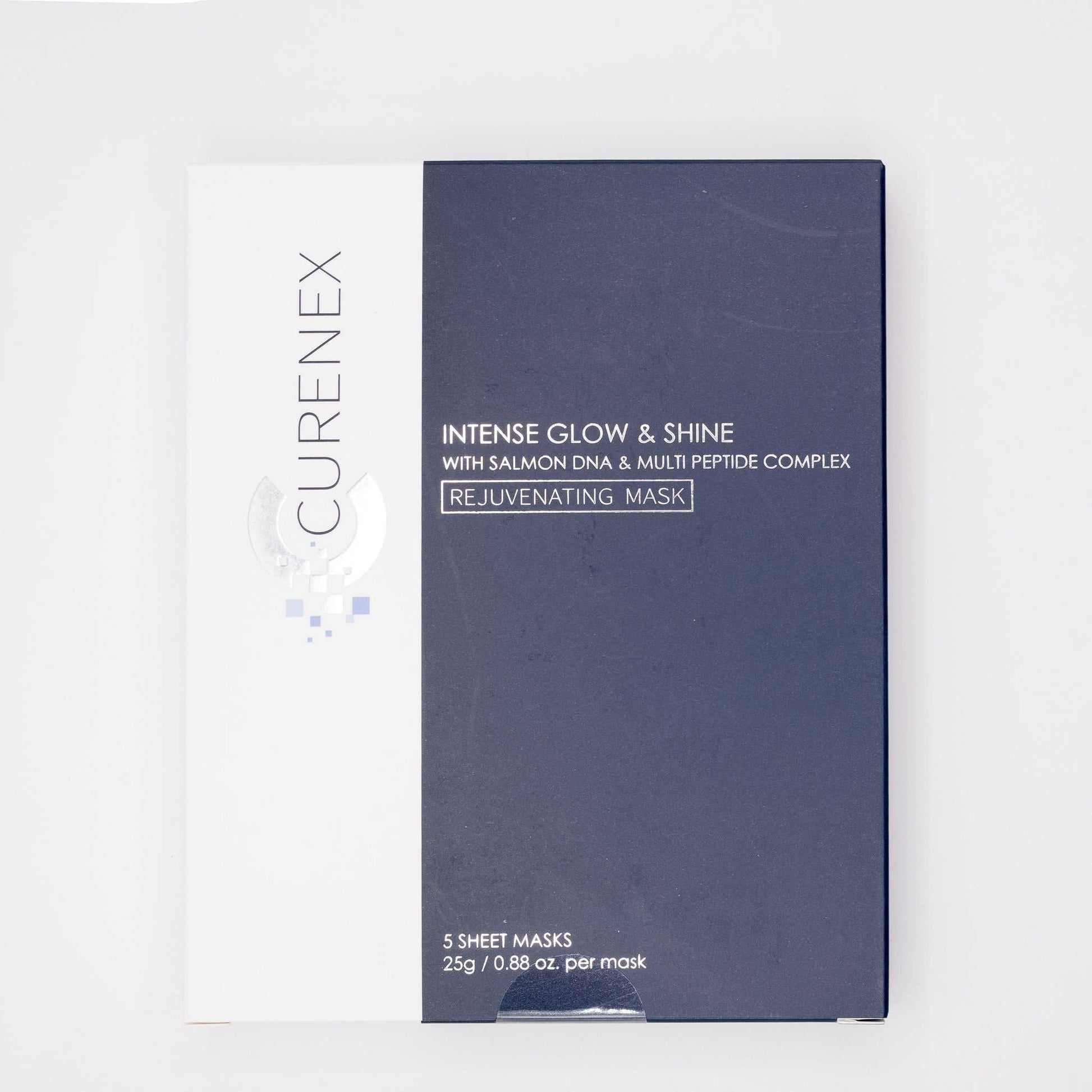 Curenex Intense Glow & Shine rejuvenating mask with Salmon DNA and peptide complex, part of Microneedling & Skin Booster Ritual Set