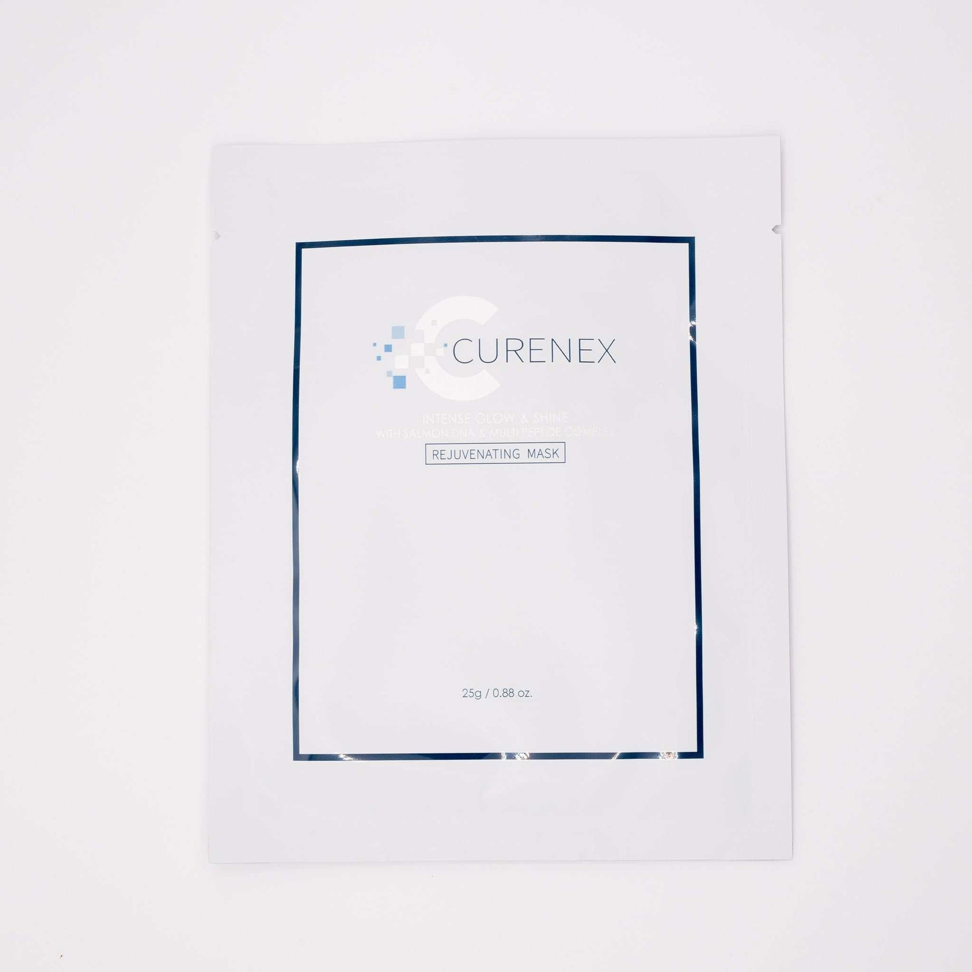 Curenex Salmon DNA rejuvenating face mask in white packaging for anti-aging skincare