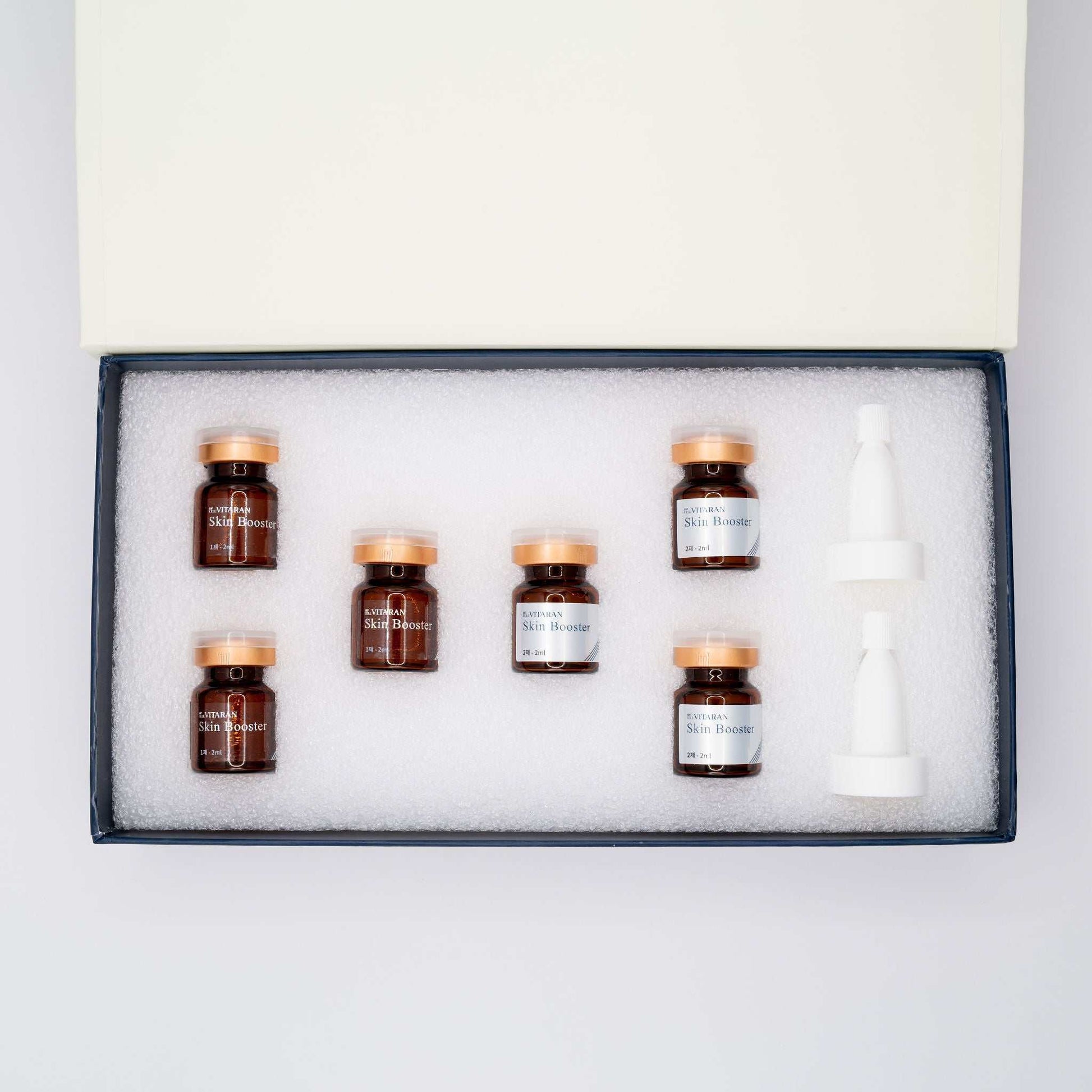 HP Cell VITARAN Salmon DNA Skinbooster vial set with microneedling applicators in box