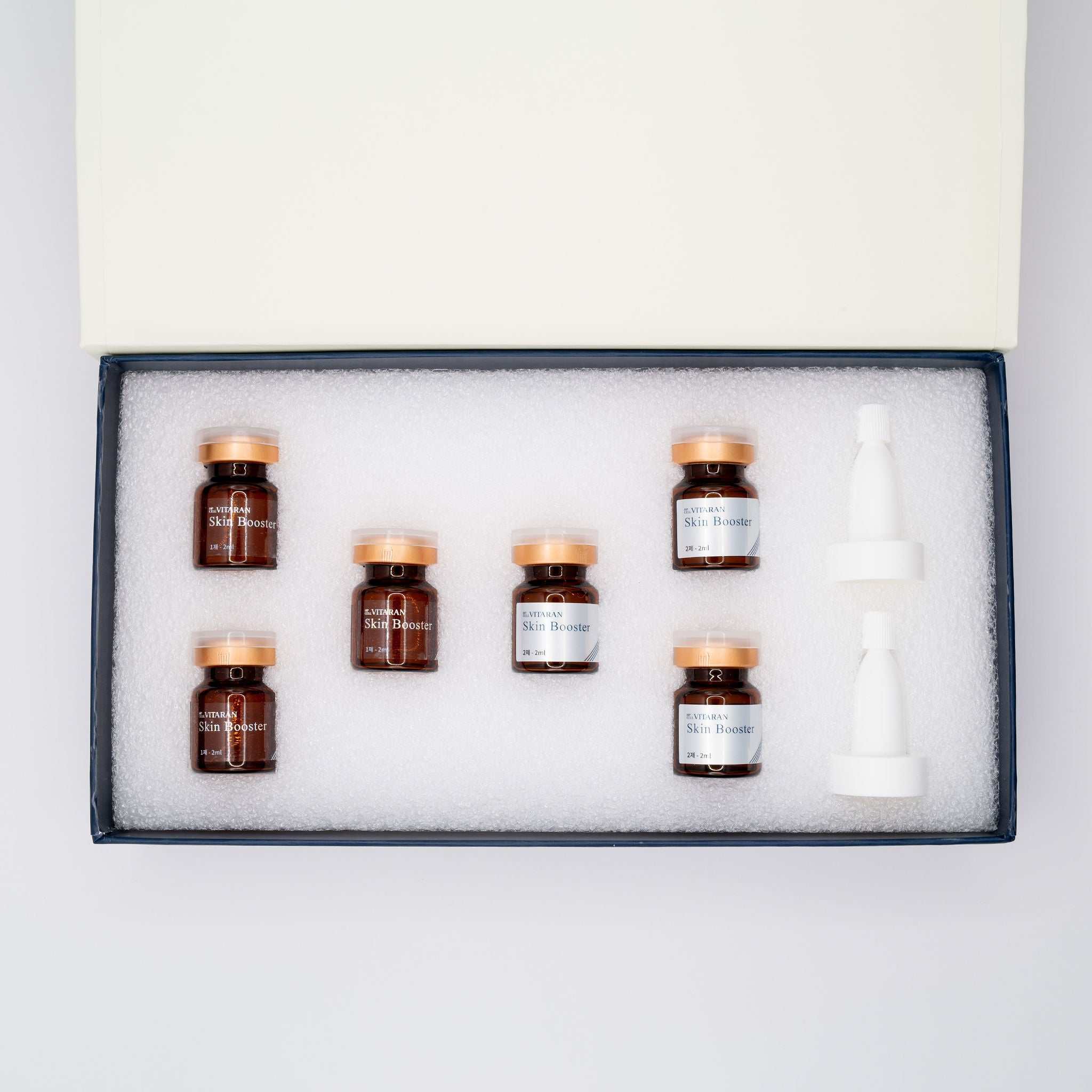 HP Cell VITARAN Salmon DNA Skinbooster vial set with microneedling applicators in box