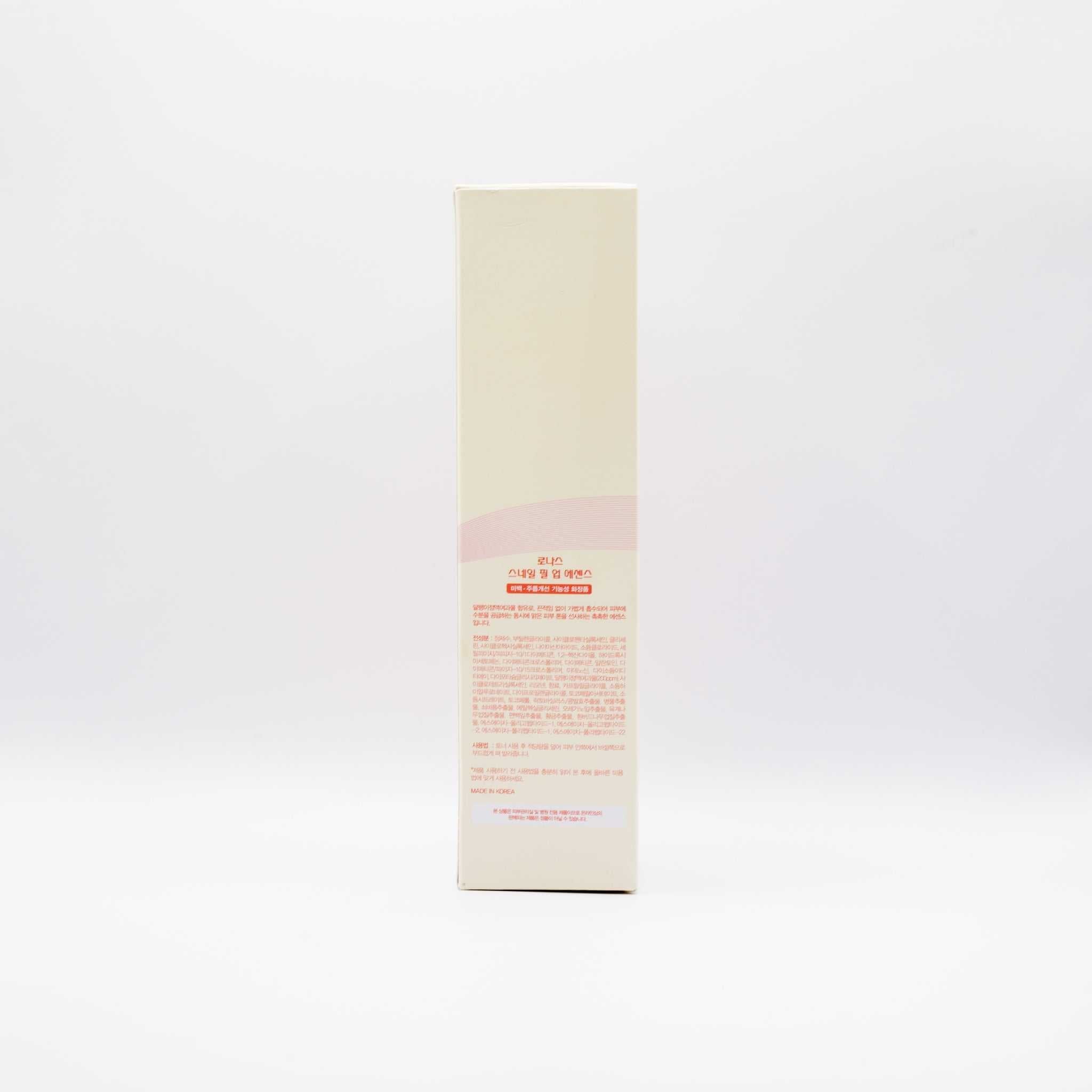 RONAS Snail Filler Essence 200ml box packaging with product details text