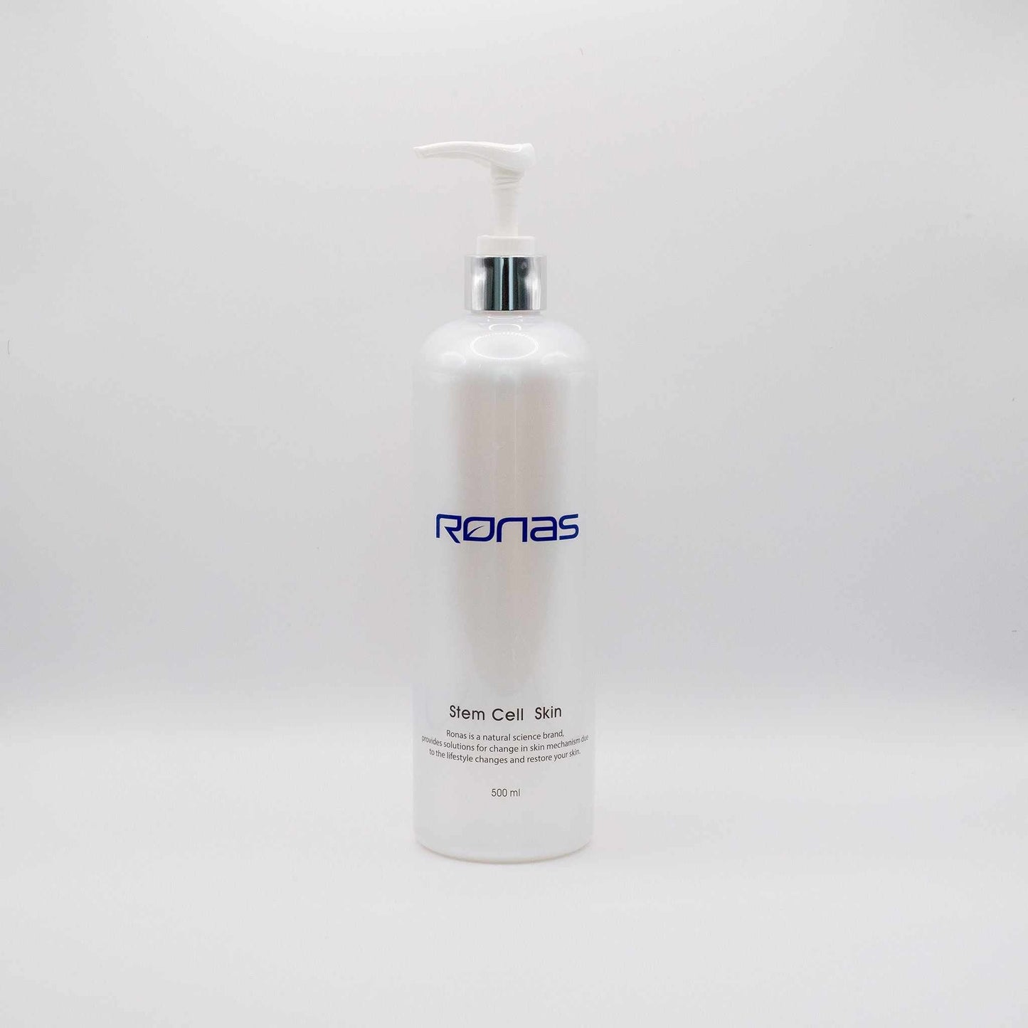 Ronas Stem Cell Skincare white pump bottle professional Korean anti-aging skincare toner serum cream set