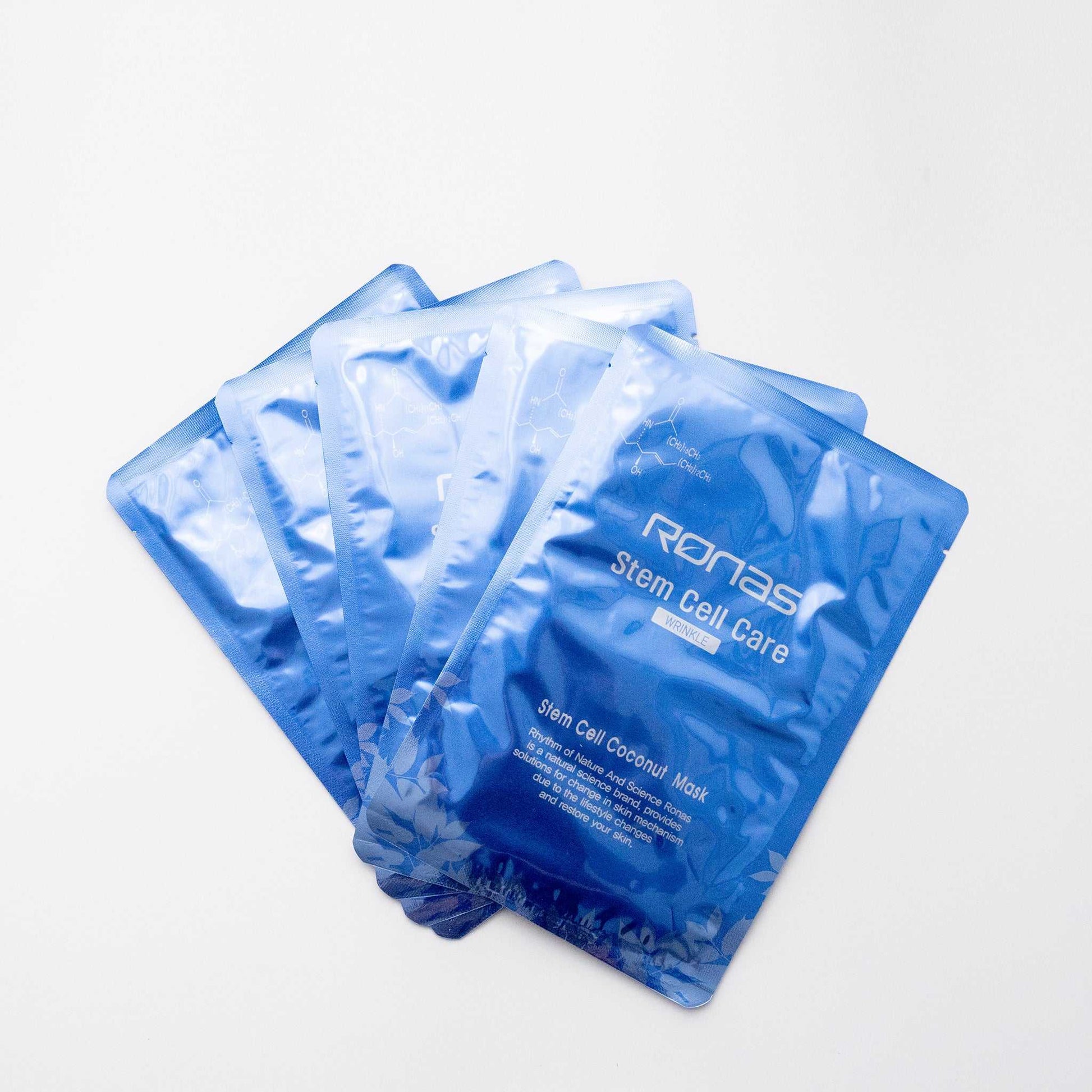 Pack of Five Ronas Stem Cell Coconut Masks in Each Box