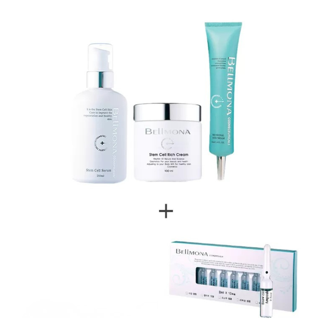 Bellmona Stem Cell Luxury Skincare Set – Advanced Korean Anti Aging Collection