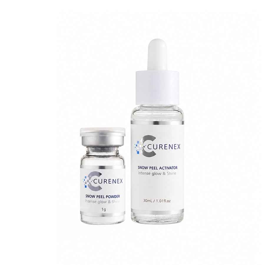 CureNex Snow Peel | Salmon DNA PDRN + Peptide Glow Peel Kit, 8 Sessions