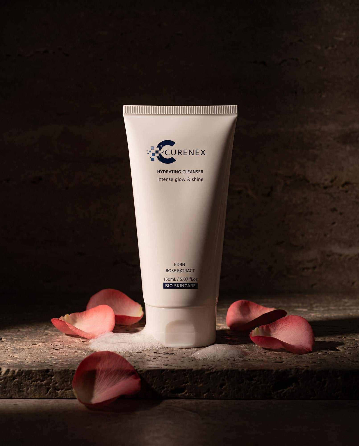 CureNex Hydrating Facial Cleanser 150ml bottle with salmon DNA formula