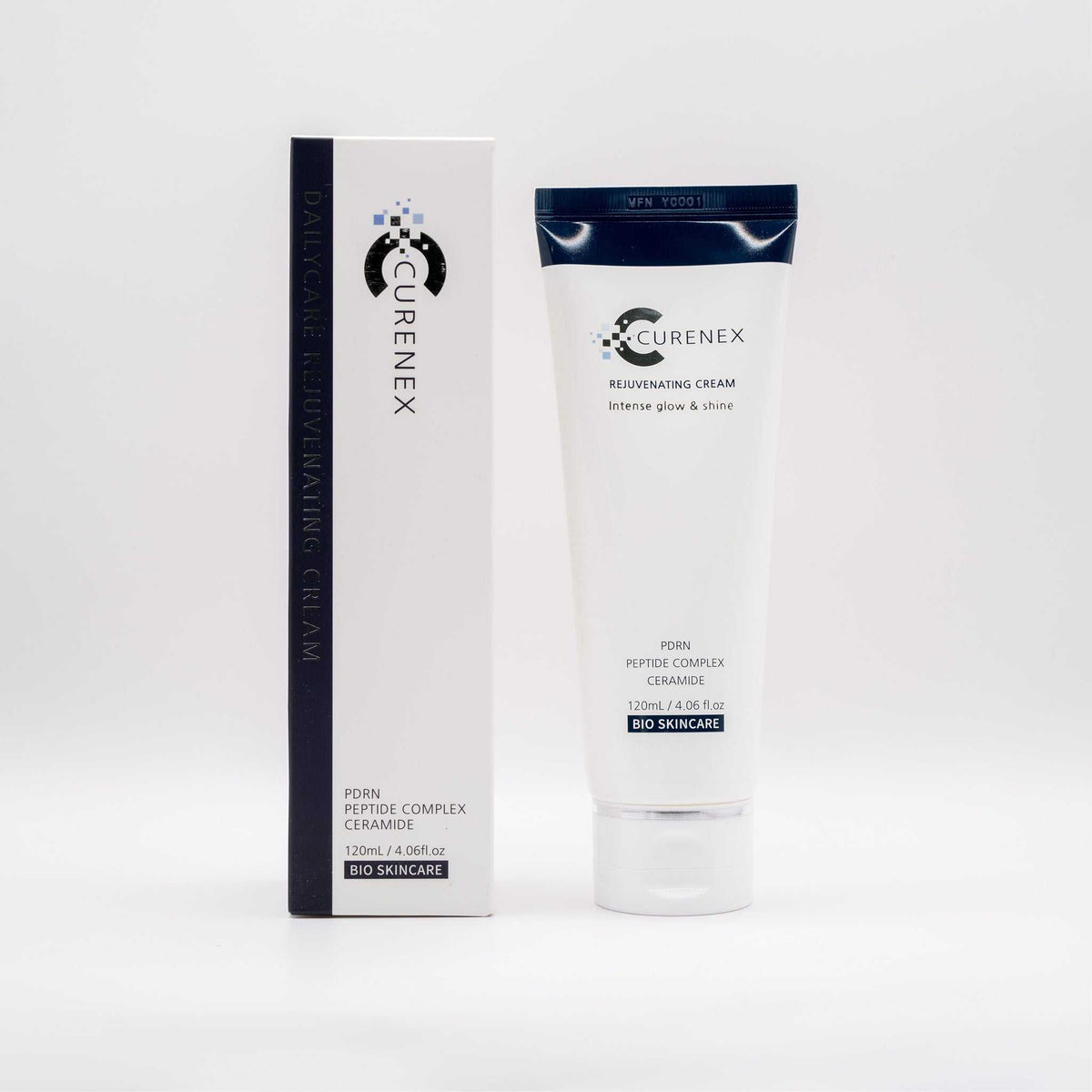 CureNex salmon DNA Rejuvenating Cream 120ml tube with its carton, Korean PDRN moisturiser