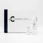 CureNex Snow Peel skincare product with salmon DNA and peptides