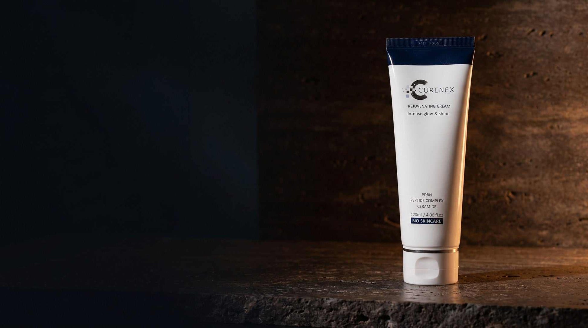 Curenex Rejuvenating Face Cream 120ml hero banner for daily salmon DNA hydration in Australia