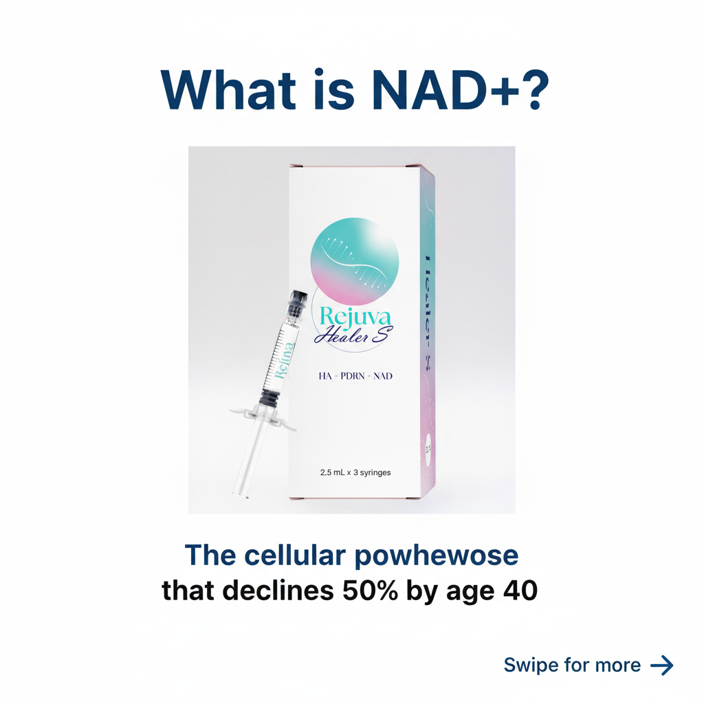 Biotech Skin Regeneration bundle featuring Rejuva Healer S NAD+ skin booster with microneedling device for cellular repair and skin rejuvenation