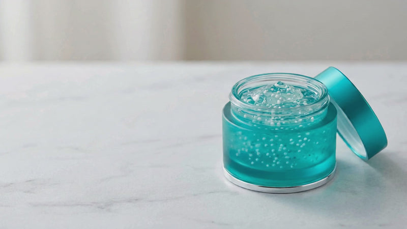Vitaran exosome PDRN capsule cream video showing the glossy texture swirling for a hydrated glow