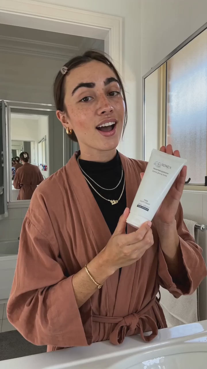 Load video: Hydrating Facial Cleanser customer clip lathering the PDRN cleanser for fresh soft looking skin