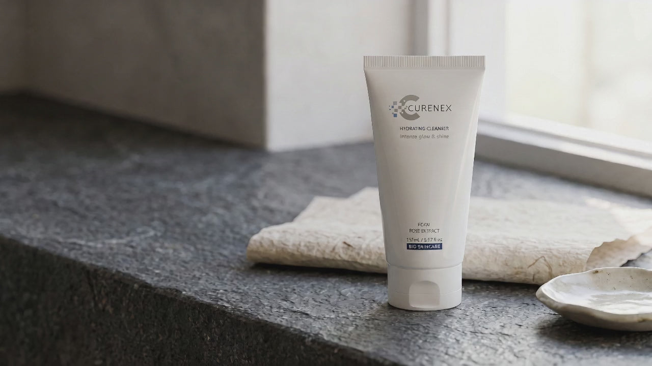 Load video: Hydrating Facial Cleanser origin video set in a calm Korean skincare inspired scene