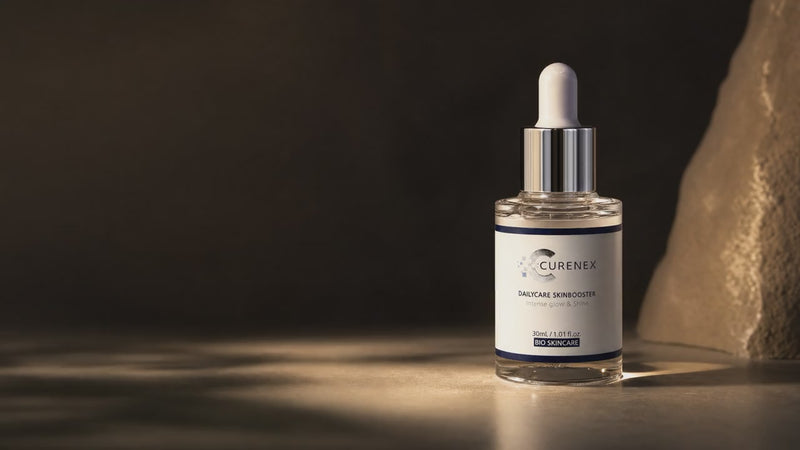 Curenex Salmon DNA daily serum hero video with the PDRN skin booster in gentle motion