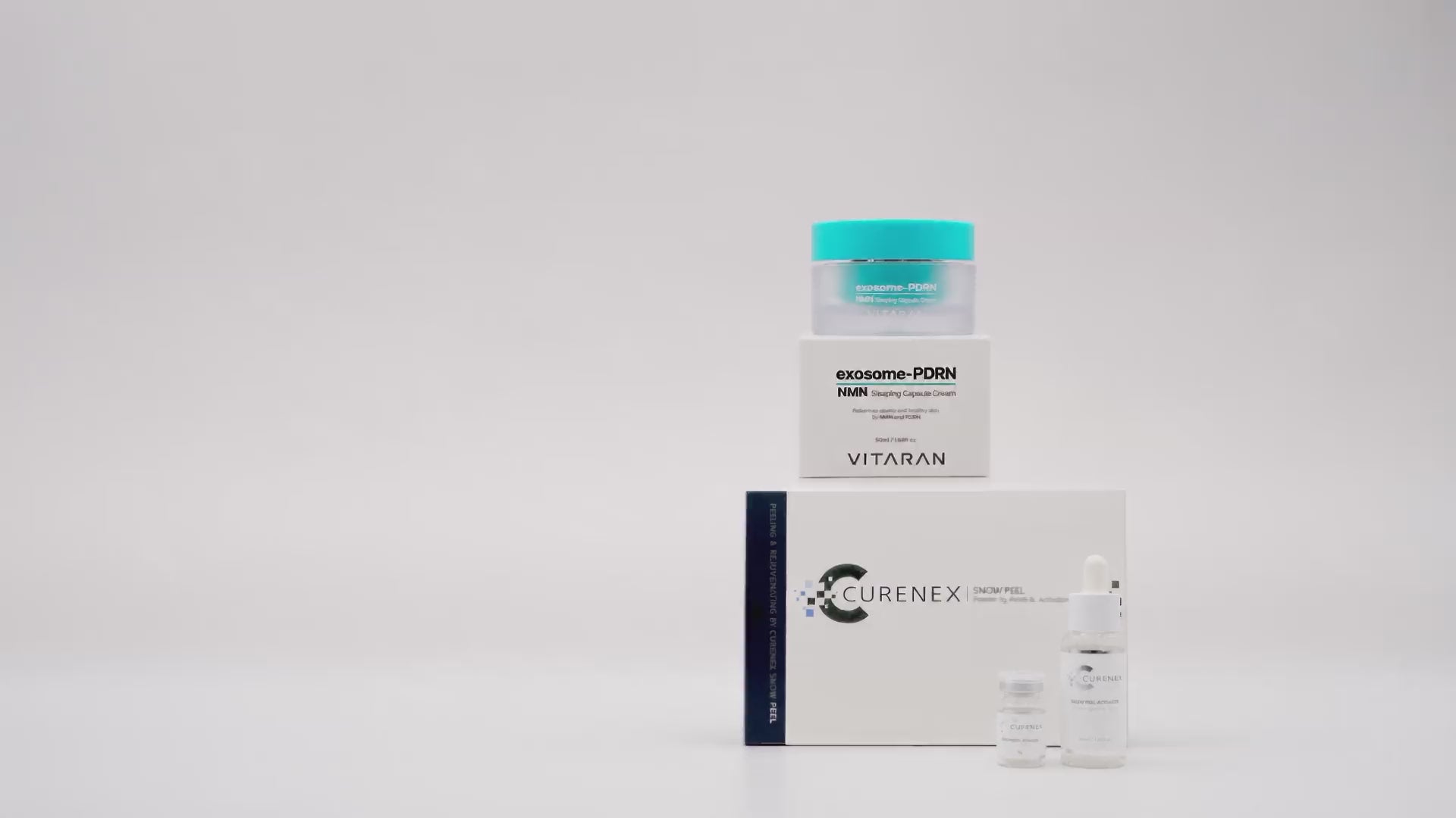 Load video: The Overnight Salmon DNA Spicule Snow Peel + Salmon DNA Capsule Cream