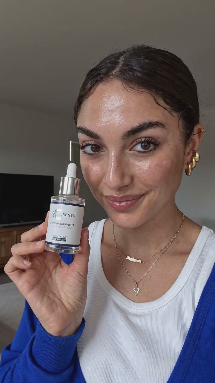 Close up of the Salmon DNA PDRN daily serum being dispensed in a customer clip