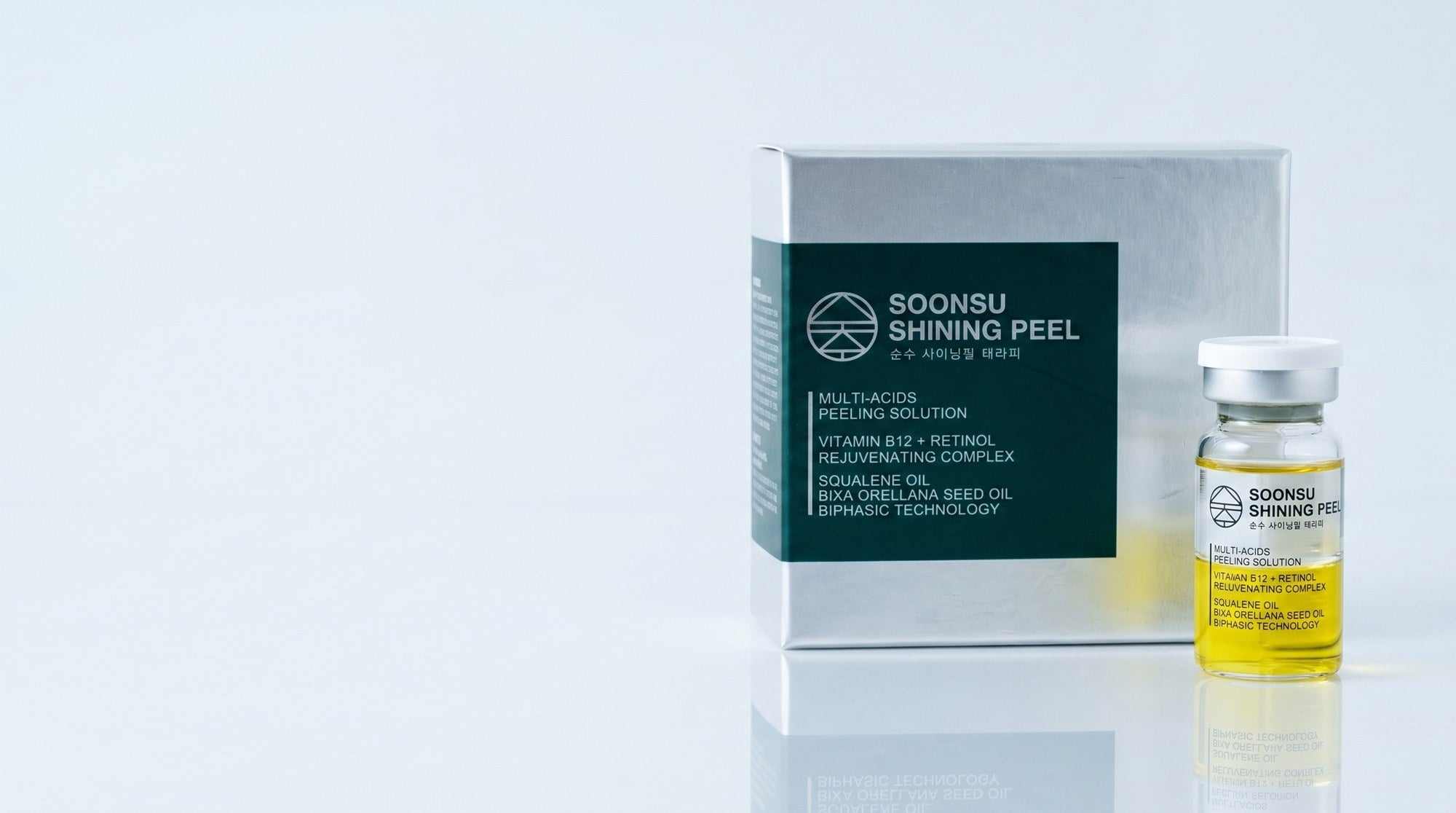 Soonsu Shining Peel hero image of the 5 Pack retinol peel for glowing skin