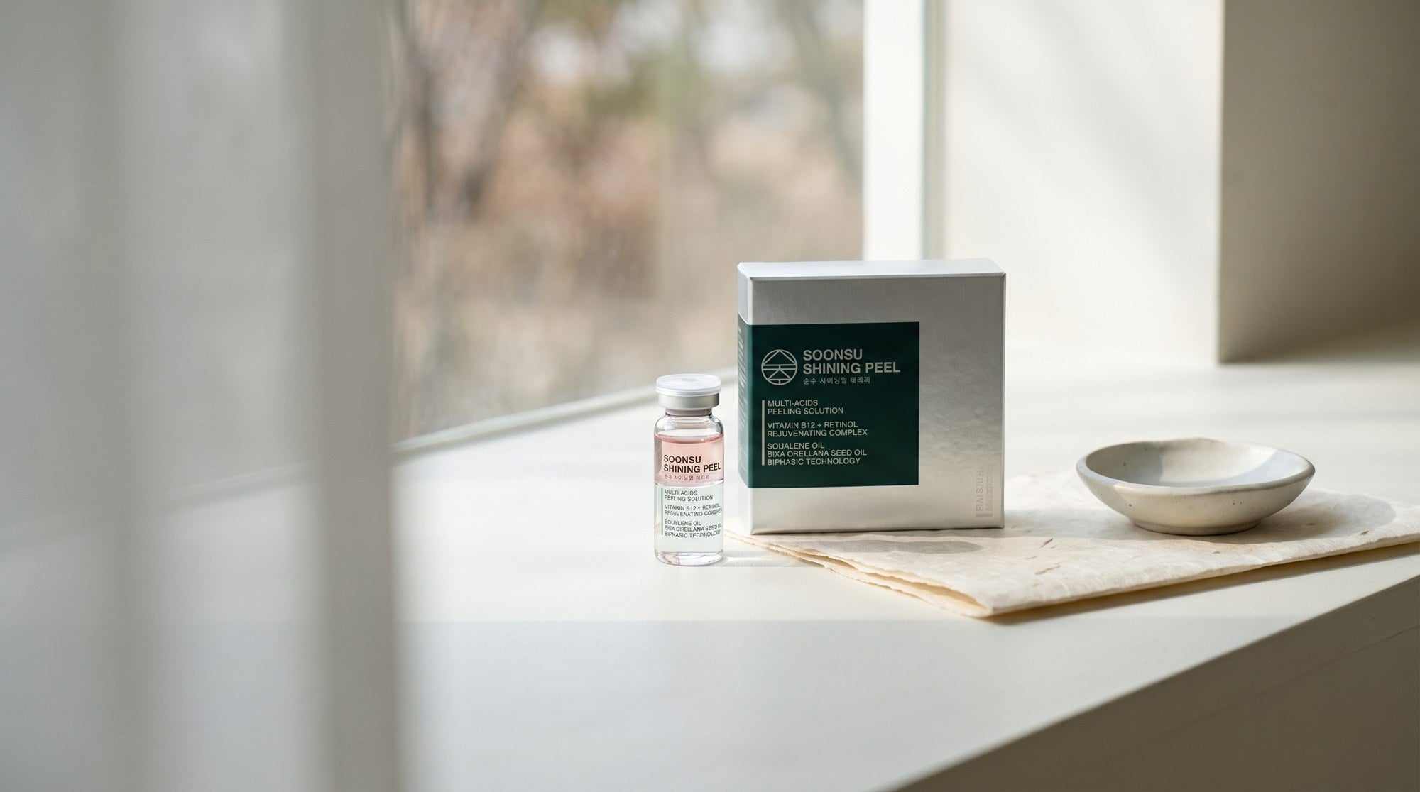 Soonsu Shining Peel origin scene reflecting its Korean skincare heritage and professional peel roots