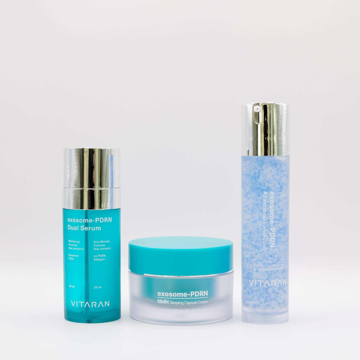 Vitaran Three Step Exosome Salmon DNA skincare set with serums and cream